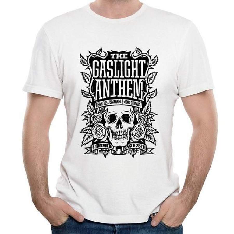 Five Miumine The Gaslight Anthem Band Skull Logo 2016 Unique Men’S Fashion T-Shirt