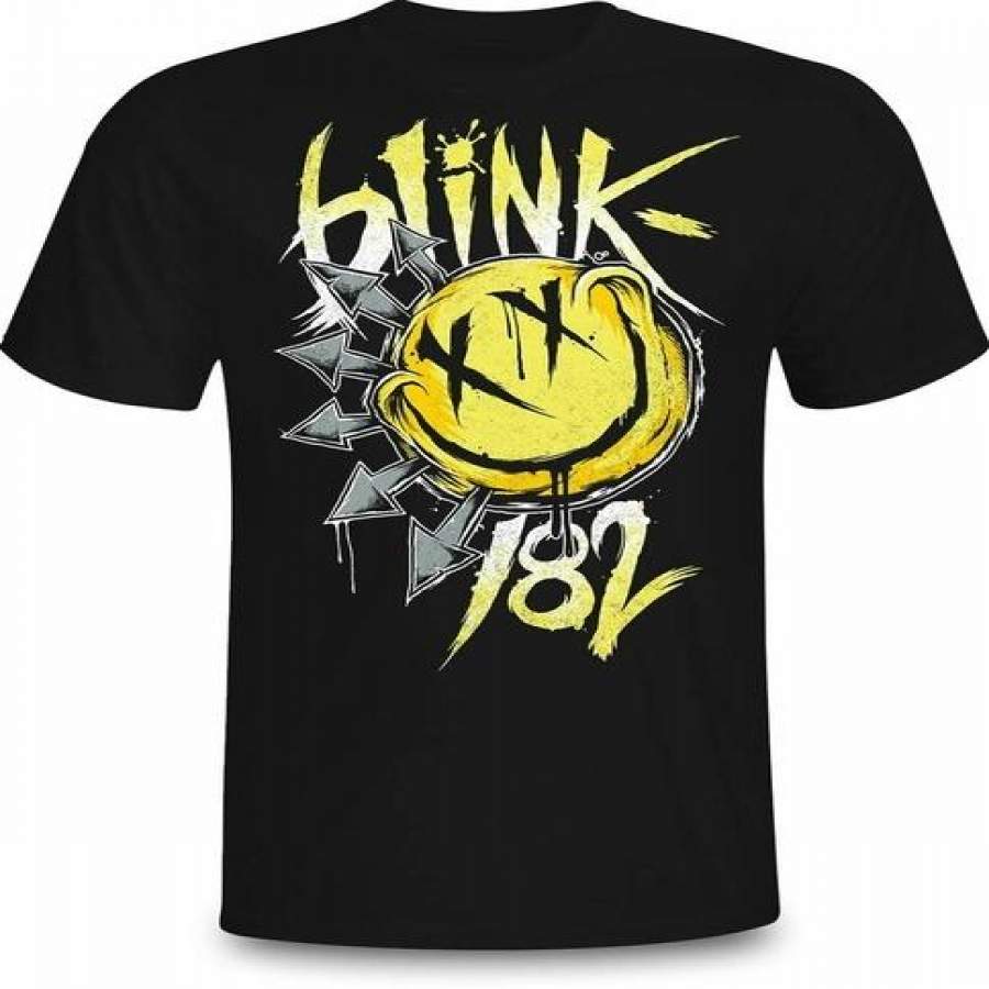 Blink 182 Big Smile T-Shirt 2019 Rock Band Men-Women-White