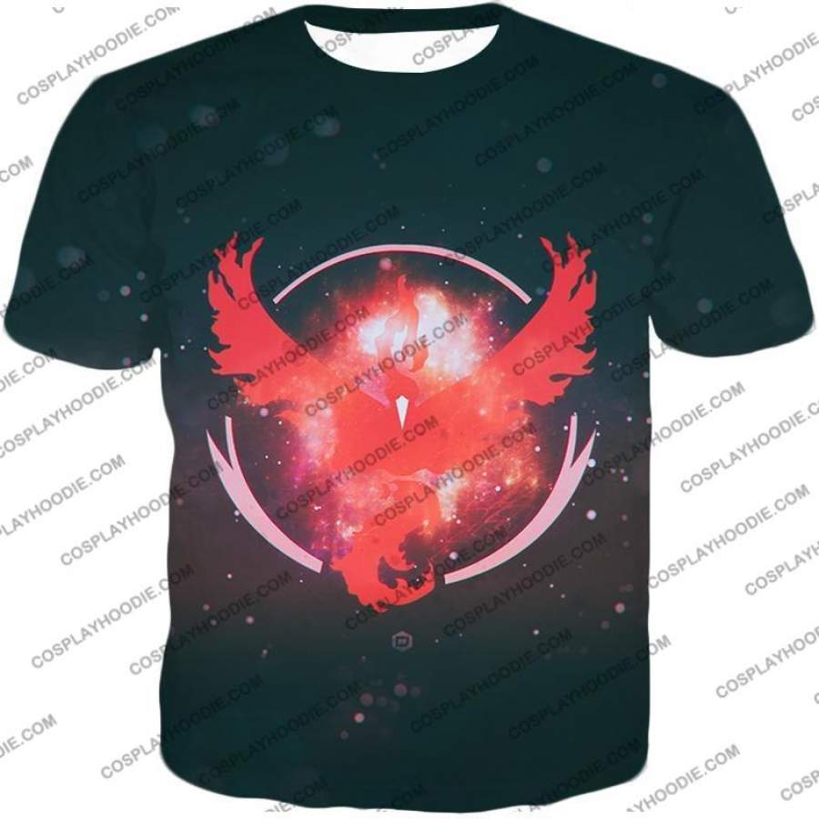 Pokemon Moltress the Legendary Fire Pokemon Logo Amazing T-Shirt PKM075