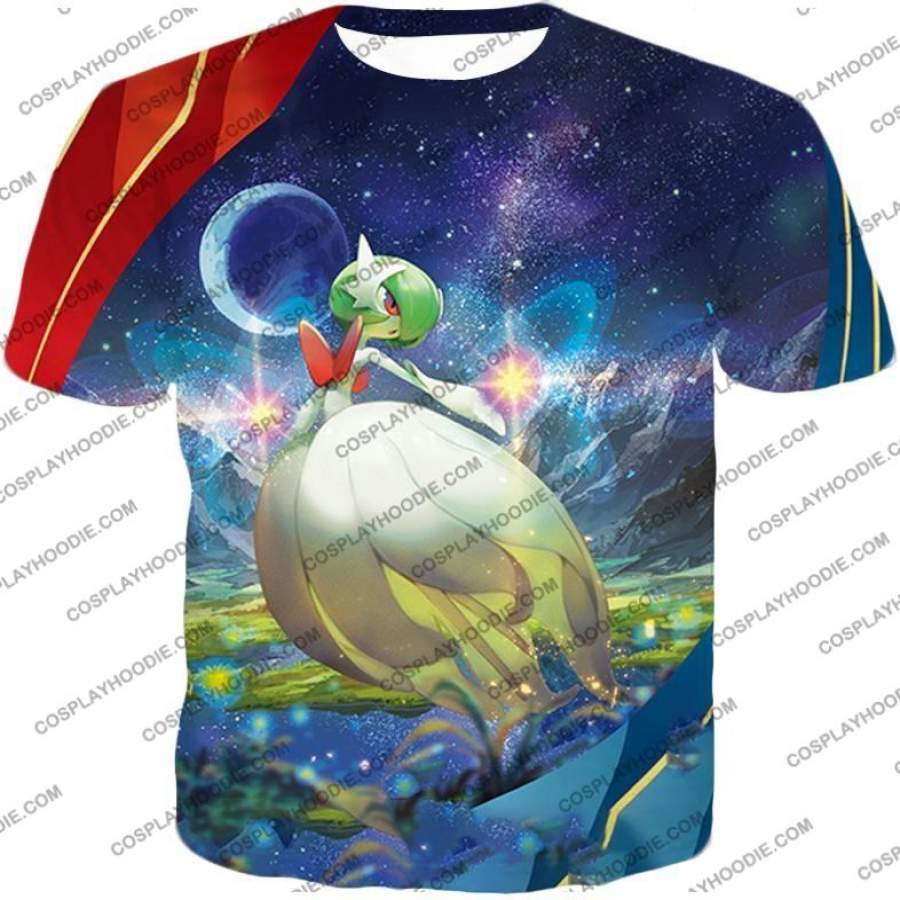 Pokemon Beautiful Psychic Fairy Pokemon Mega Gardevoir Cool T-Shirt PKM093