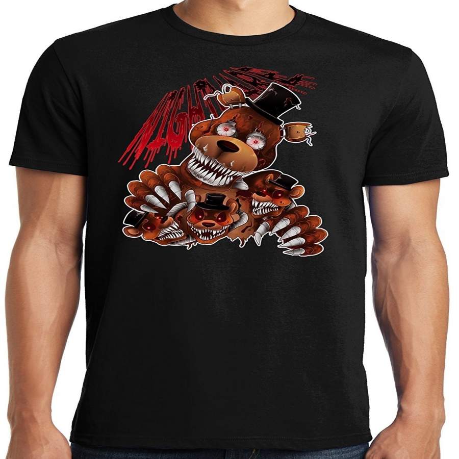 Five Nights At Freddy’S Nightmare Freddy Adult T-Shirt Fashion Short Sleeved T Shirt For Men Summer Funny Tee Shirt