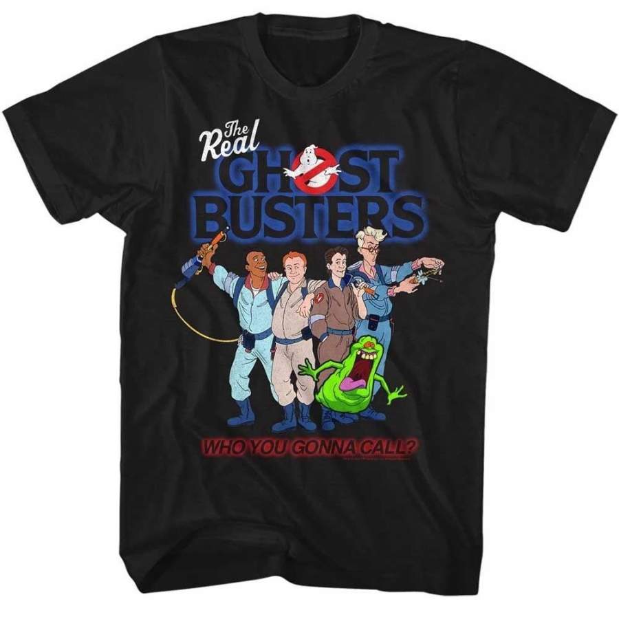 Ghostbusters The Real Ghostbusters Group Licensed Adult T Shirt