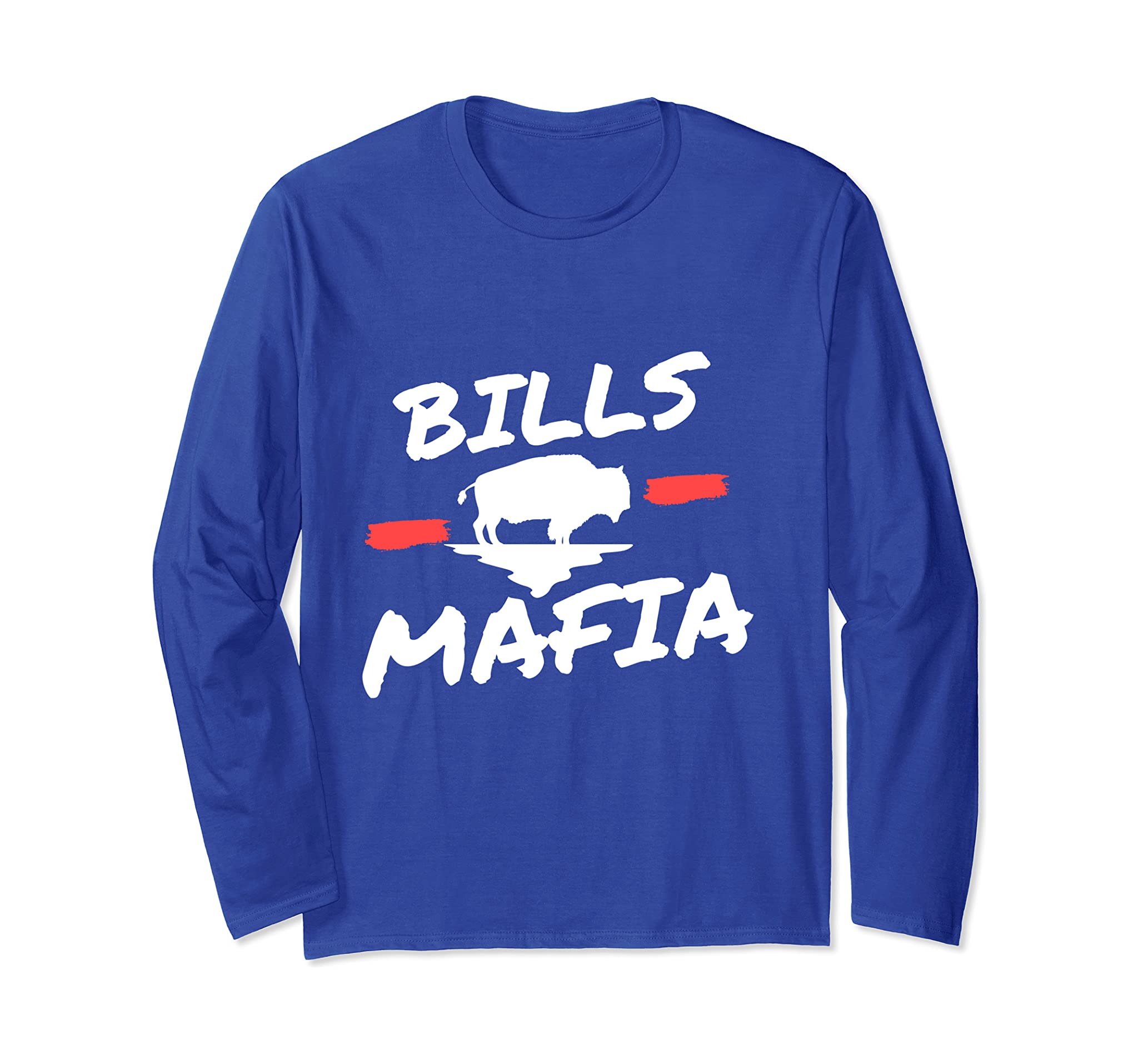 Bills Fan Football Mafia Sports For Buffalo Fans New York Ny Long Sleeve T-Shirt