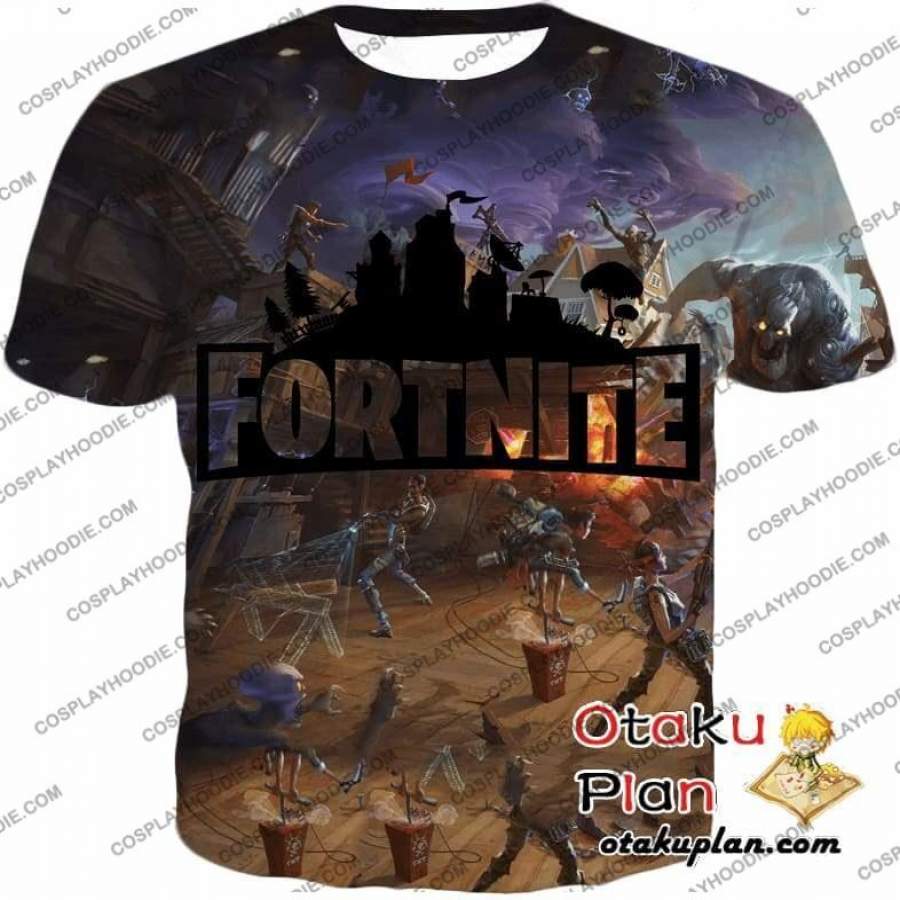 Fortnite T-Shirt Save the World Gameplay Promo