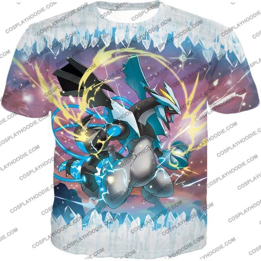 Pokemon Super Cool Dragon Type Generation V Pokemon Black Kyurem T-Shirt PKM082