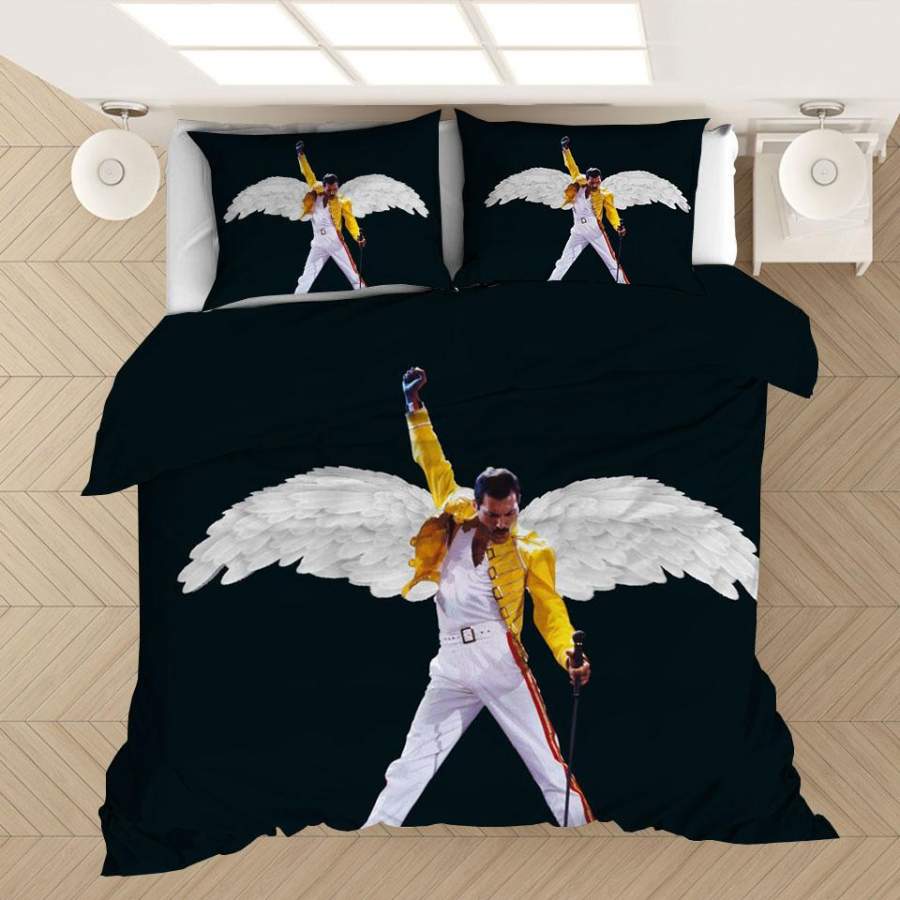 Freddie Mercury The Queen Band #1 Duvet Cover Quilt Cover Pillowcase Bedding Set Bed Linen Home Bedroom Decor