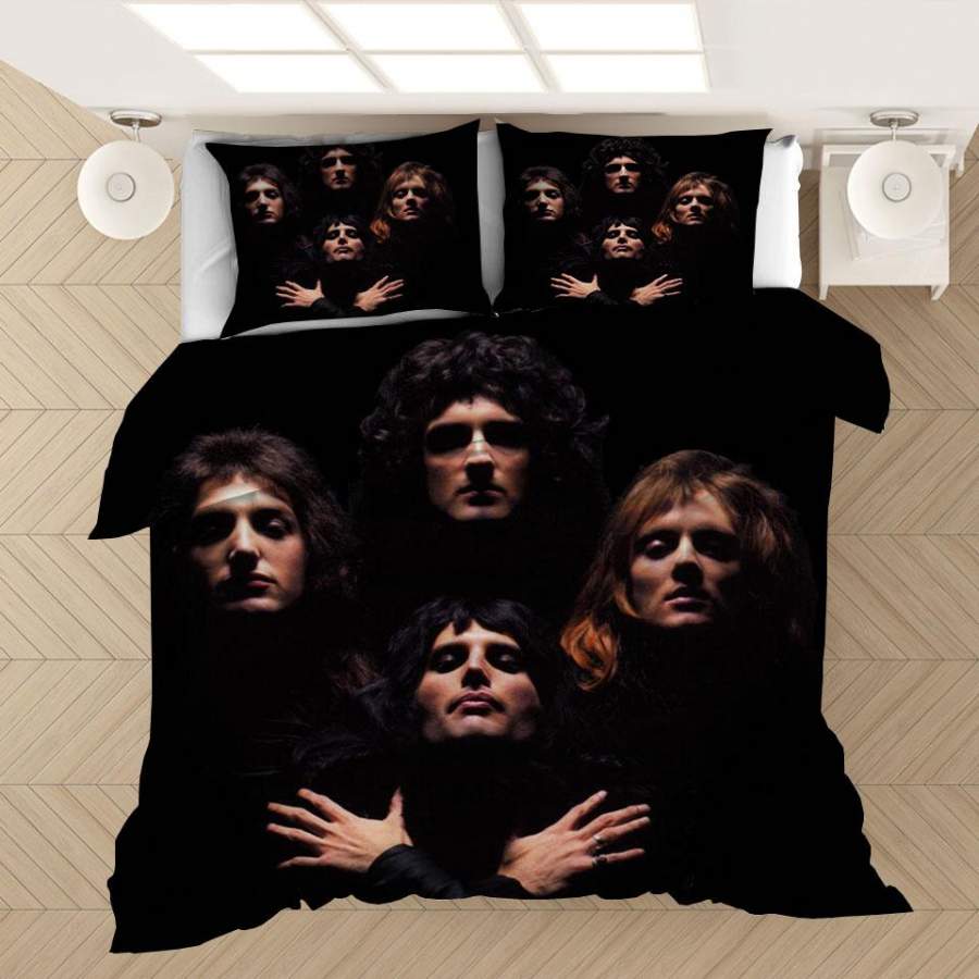 Freddie Mercury The Queen Band #3 Duvet Cover Quilt Cover Pillowcase Bedding Set Bed Linen Home Bedroom Decor