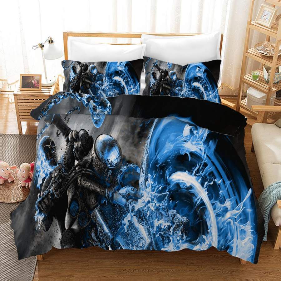 Ghost Rider #3 Duvet Cover Quilt Cover Pillowcase Bedding Set Bed Linen Home Bedroom Decor