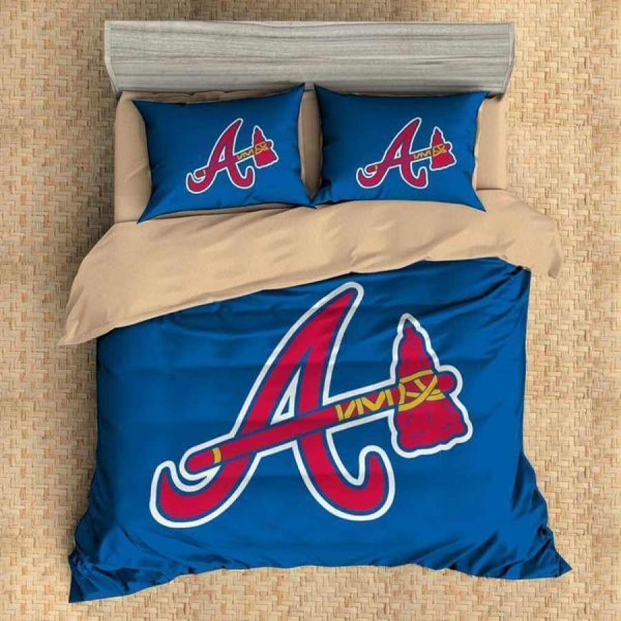 Atlanta Braves Baseball #1 Duvet Cover Quilt Cover Pillowcase Bedding Set Bed Linen Home Decor