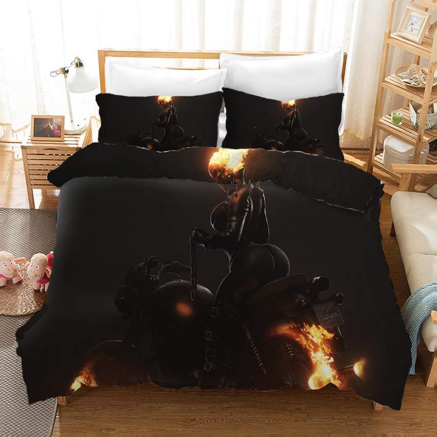 Ghost Rider #5 Duvet Cover Quilt Cover Pillowcase Bedding Set Bed Linen Home Bedroom Decor