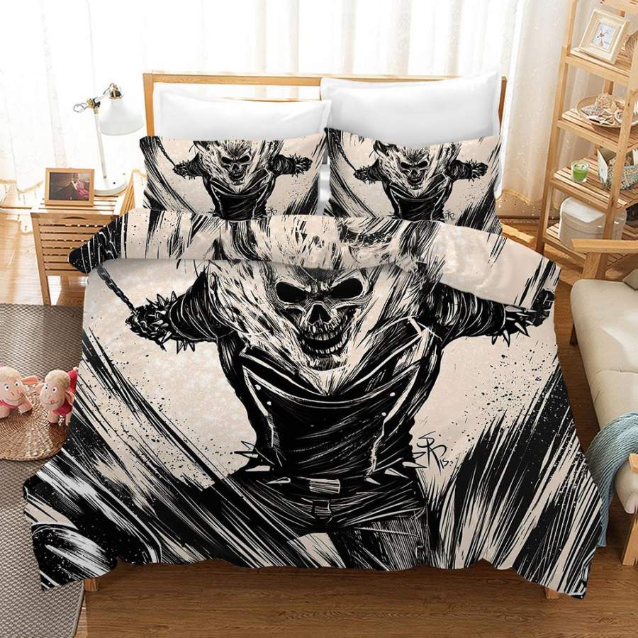 Ghost Rider #6 Duvet Cover Quilt Cover Pillowcase Bedding Set Bed Linen Home Bedroom Decor