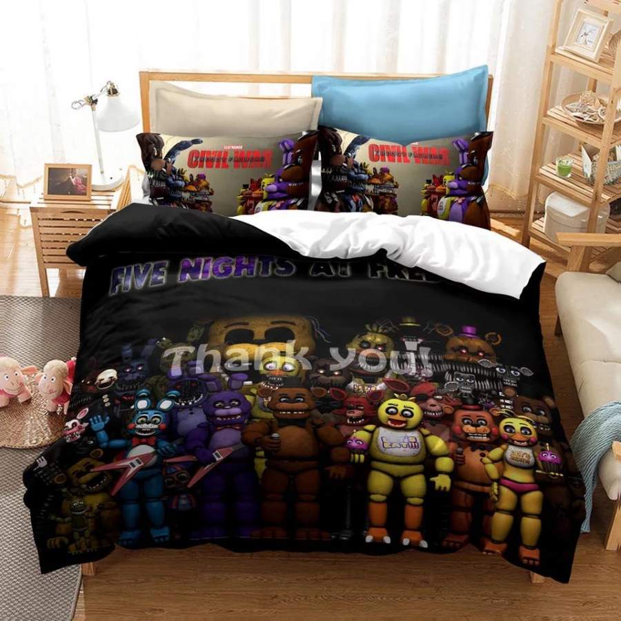 Five Nights at Freddy’s #20 Duvet Cover Quilt Cover Pillowcase Bedding Set Bed Linen Home Decor