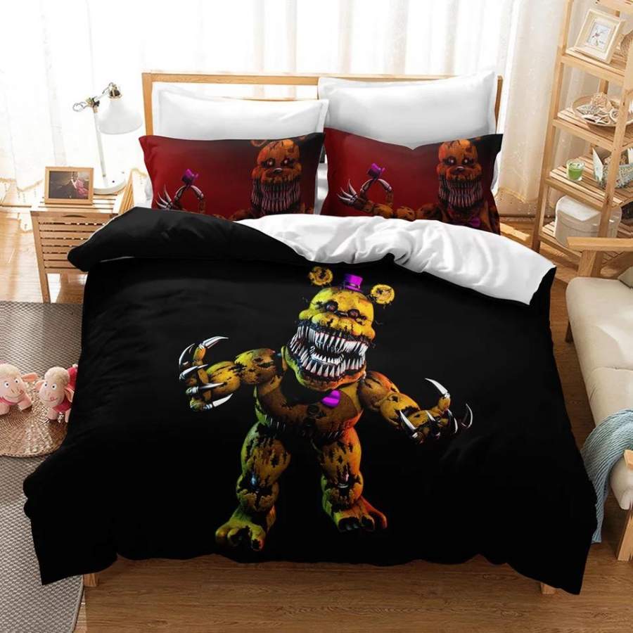 Five Nights at Freddy’s #1 Duvet Cover Quilt Cover Pillowcase Bedding Set Bed Linen Home Decor