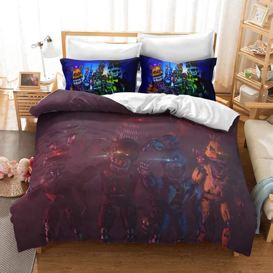 Five Nights at Freddy’s #8 Duvet Cover Quilt Cover Pillowcase Bedding Set Bed Linen Home Decor