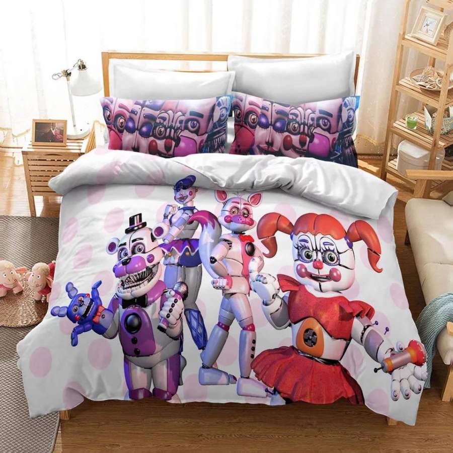 Five Nights at Freddy’s #4 Duvet Cover Quilt Cover Pillowcase Bedding Set Bed Linen Home Decor