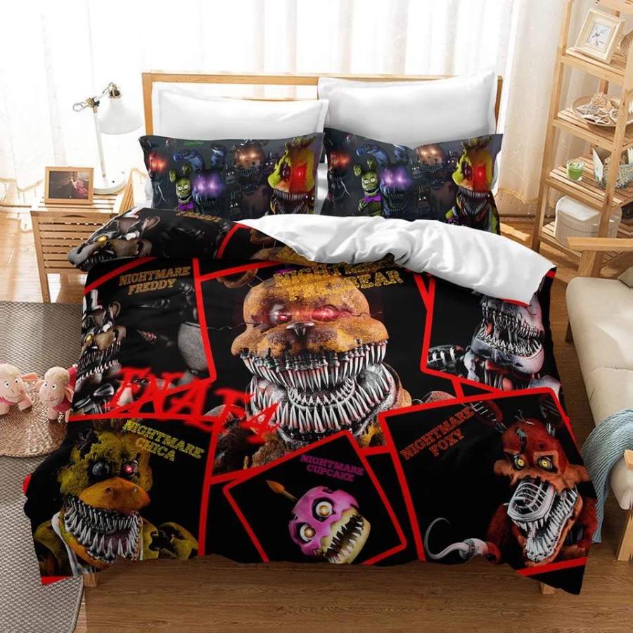 Five Nights at Freddy’s #7 Duvet Cover Quilt Cover Pillowcase Bedding Set Bed Linen Home Decor