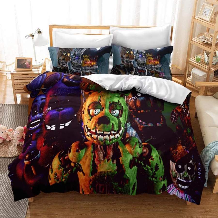 Five Nights at Freddy’s #5 Duvet Cover Quilt Cover Pillowcase Bedding Set Bed Linen Home Decor