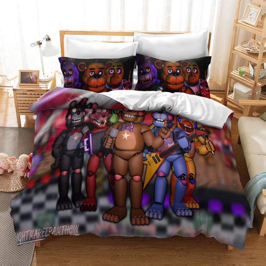 Five Nights at Freddy’s #13 Duvet Cover Quilt Cover Pillowcase Bedding Set Bed Linen Home Decor