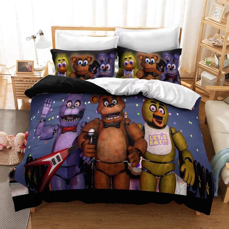 Five Nights at Freddy’s #3 Duvet Cover Quilt Cover Pillowcase Bedding Set Bed Linen Home Decor