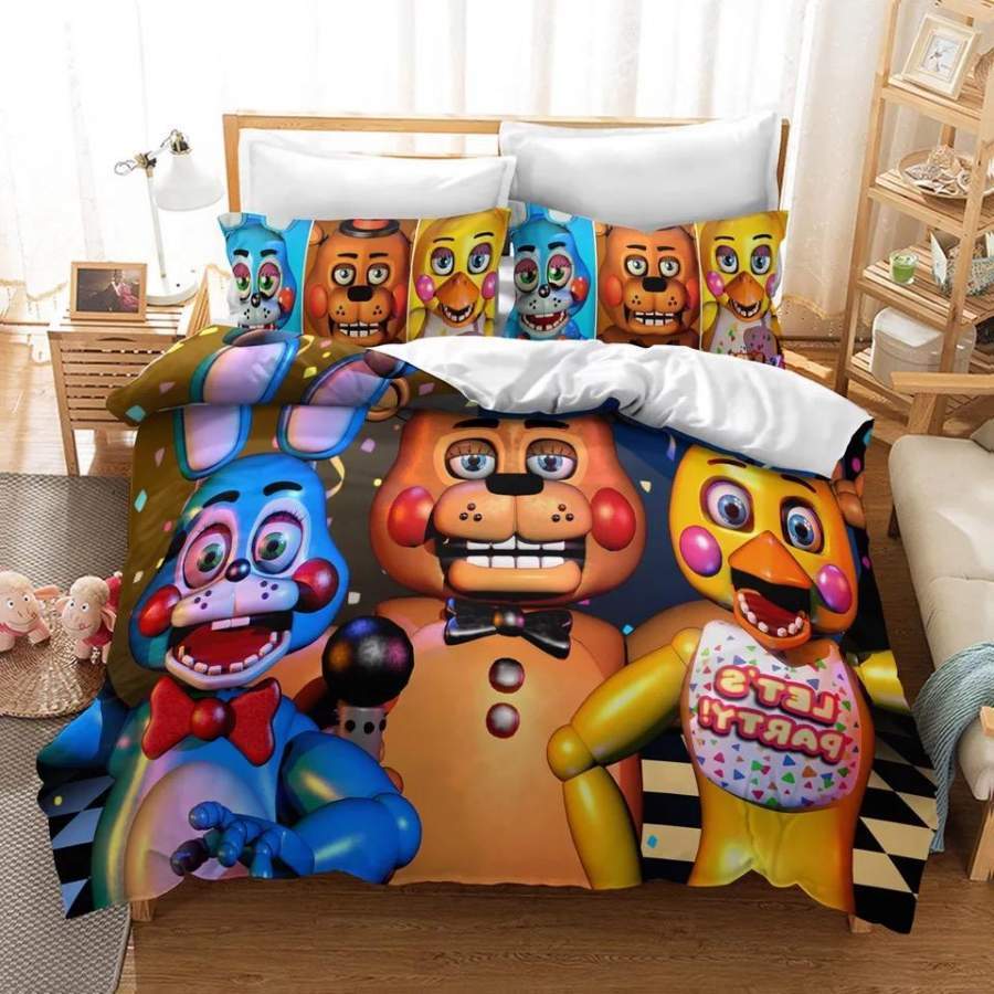 Five Nights at Freddy’s #2 Duvet Cover Quilt Cover Pillowcase Bedding Set Bed Linen Home Decor