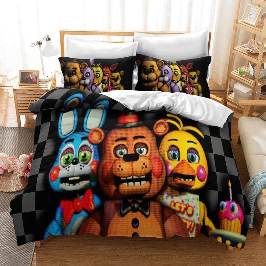 Five Nights at Freddy’s #10 Duvet Cover Quilt Cover Pillowcase Bedding Set Bed Linen Home Decor