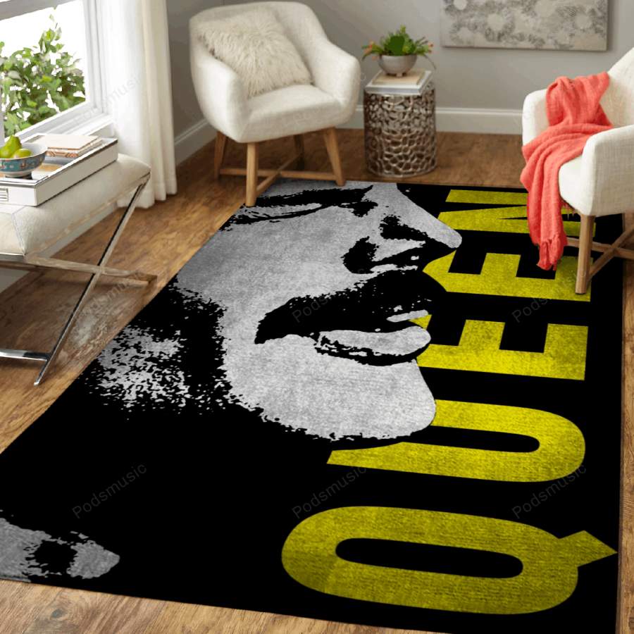 Freddie mercury – All About Music Art For Fans Area Rug Living Room Carpet Floor Decor