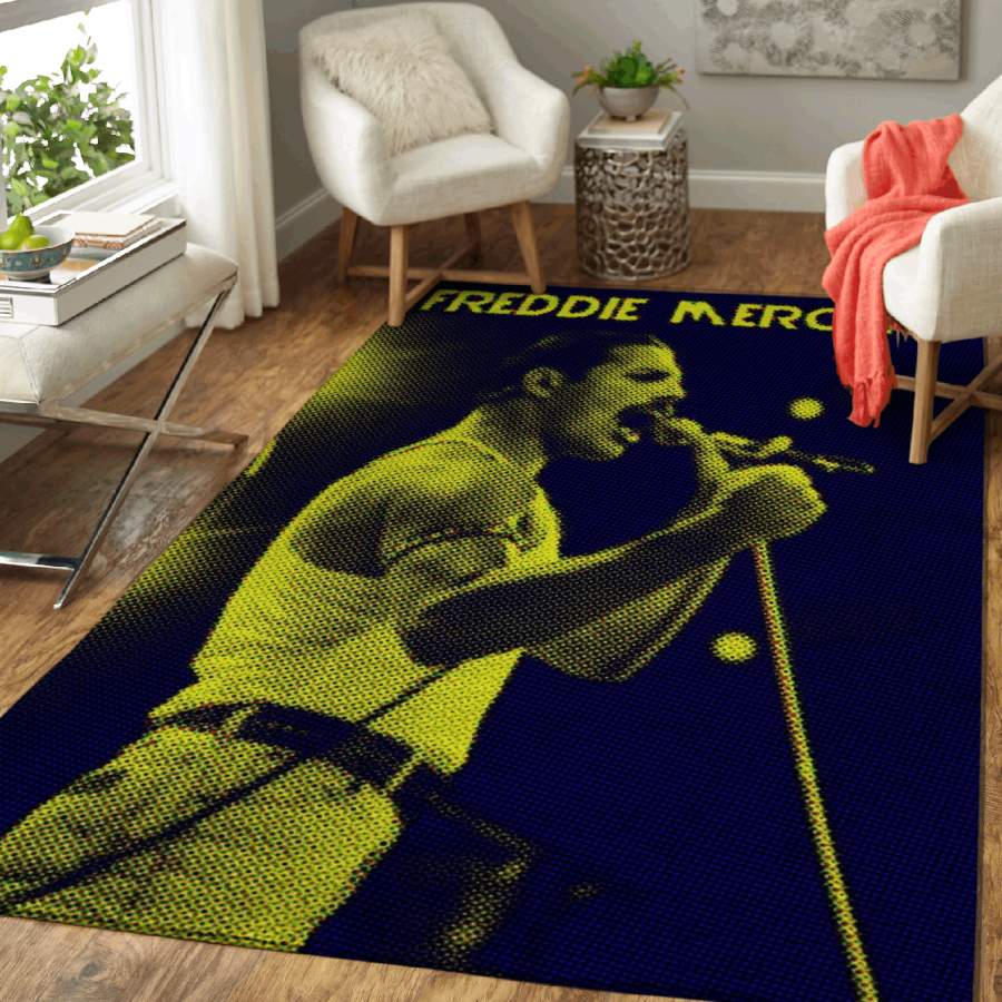 Freddie Mercury – Queen Rock Band Area Rug