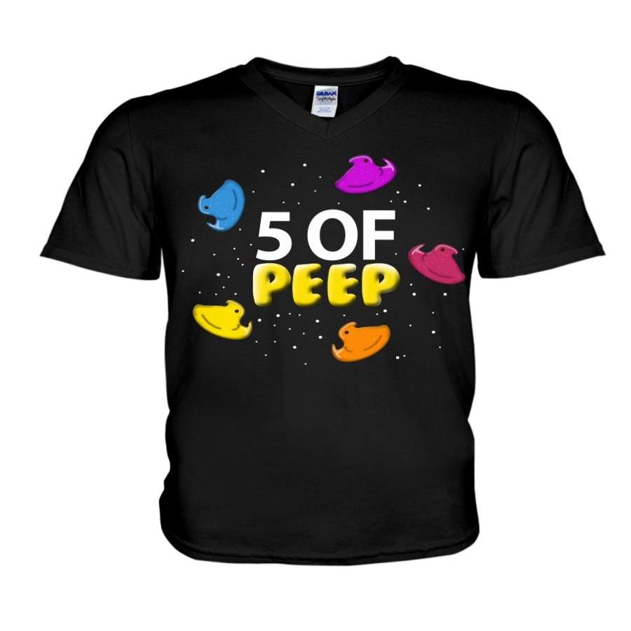 Five Of Peep Simple Funny Special Custom Design Guys V-Neck