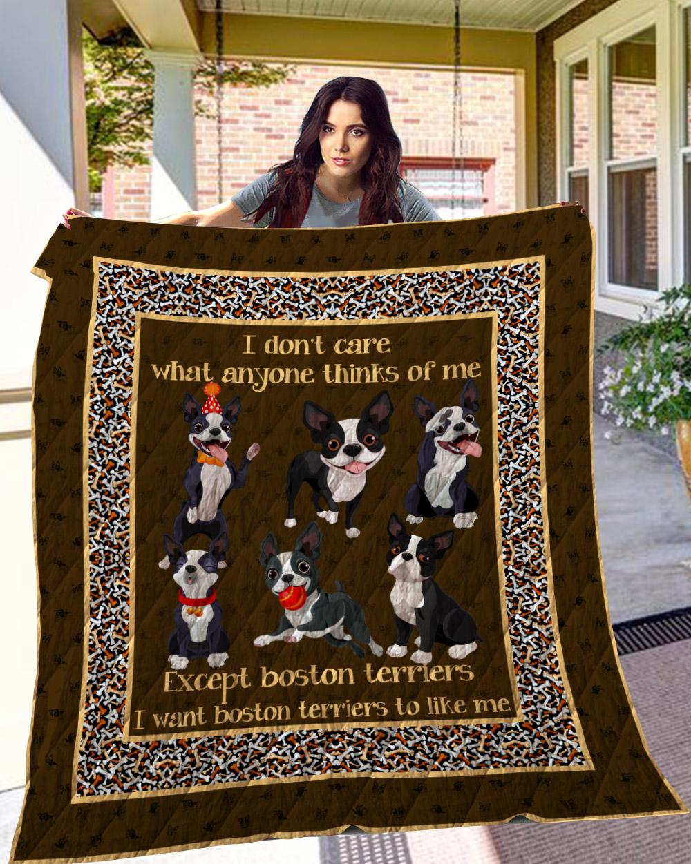 Boston Terrier 09 Ndq0437 Quilt ?C Quilt