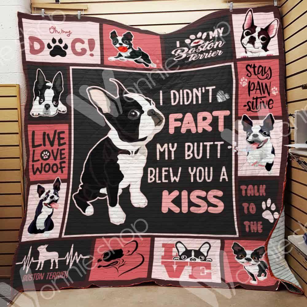 Boston Terrier Dog Ee Quilt Idx