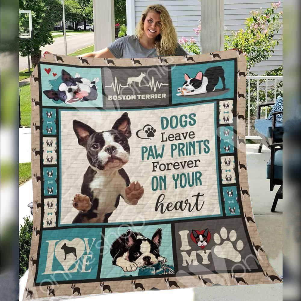 Boston Terrier Dog E Quilt Derqsj