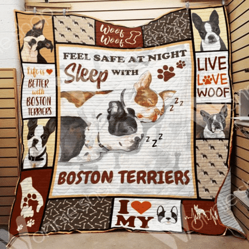 Boston Terrier Bos Ton Ter Quilt Oyi