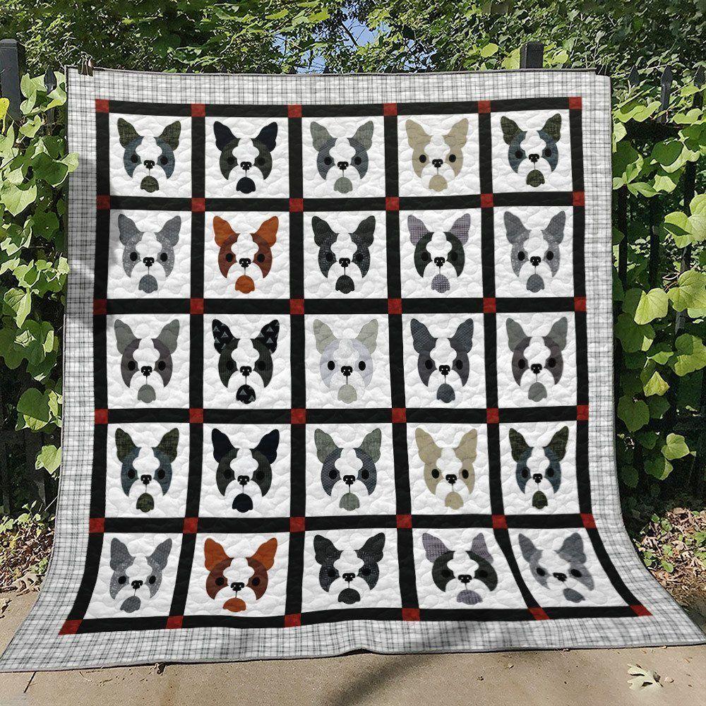 Boston Terrier Hur Quilt Camliou