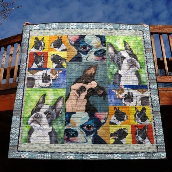 Boston Terrier Quilt Tudru