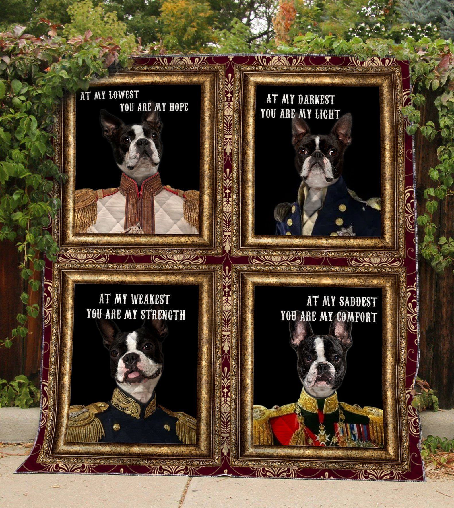 Boston Terrier Quilt Tuahp