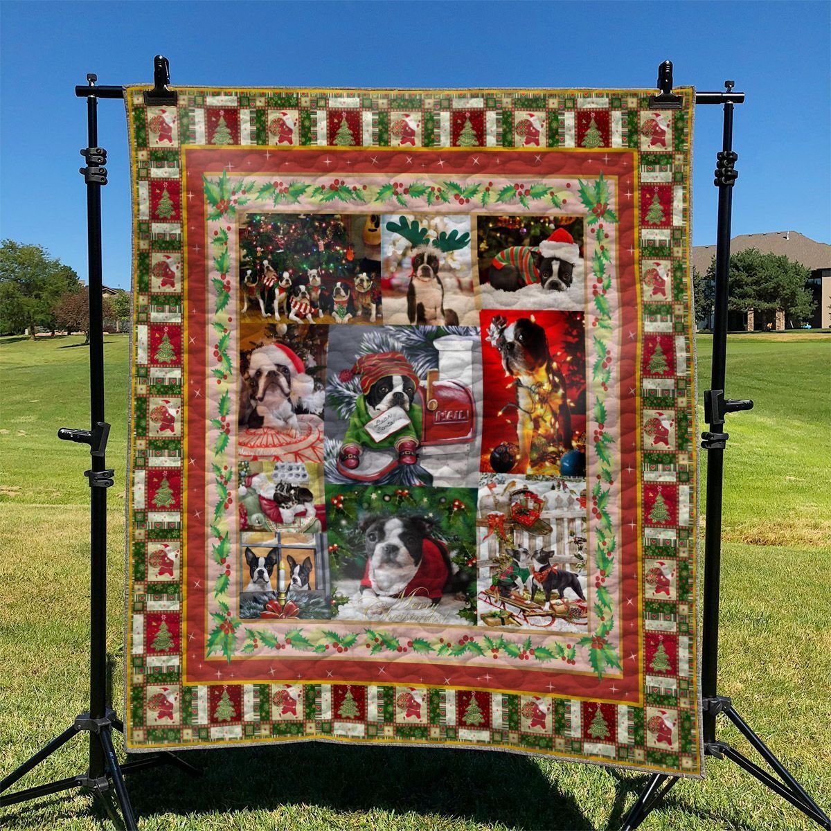 Boston Terrier Quilt Tukno