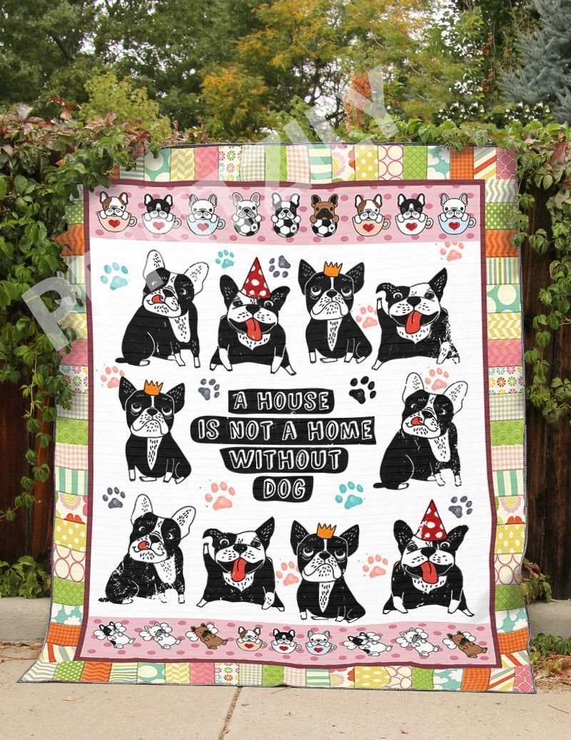 Boston Terrier Quilt Tugxq