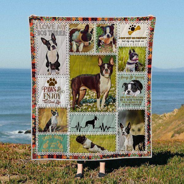 Boston Terrier Quilt Cuerd