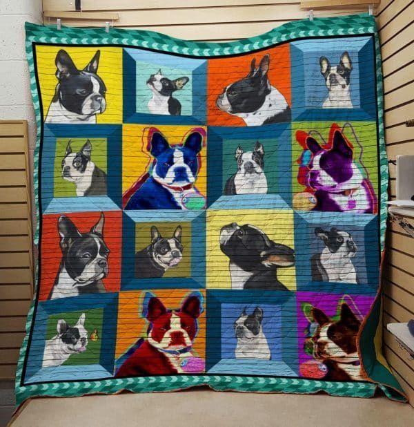 Boston Terrier Quilt Tujfm