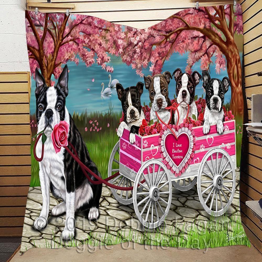 Boston Terrier Quilt Cihvg