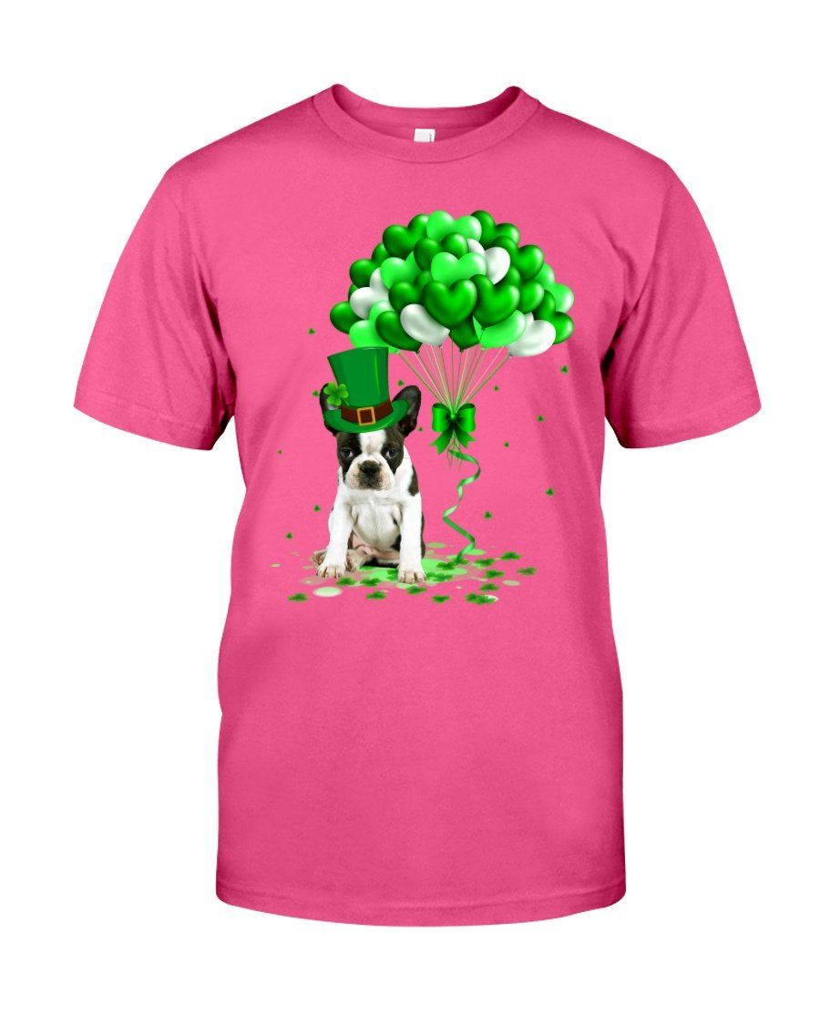 Boston Terrier Patrick Balloons St. Patrick’s Day Color Changing Mug Guys Tee