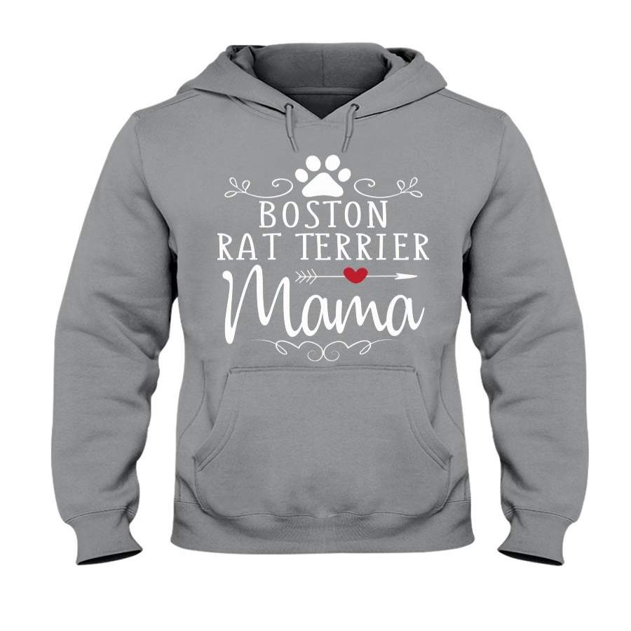 Boston Rat Terrier Mama Gift For Dog Lovers Hoodie