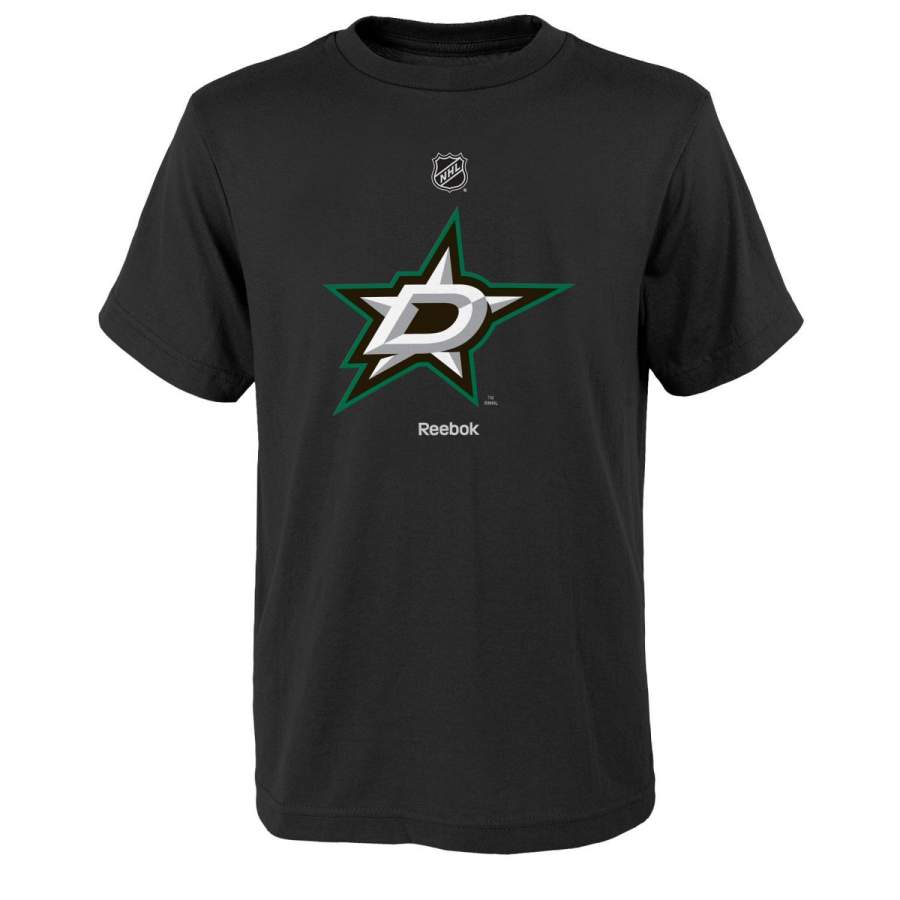 YOUTH Dallas Stars Reebok primary logo T Shirt Black