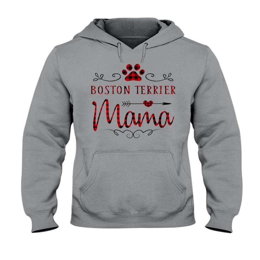 Boston Terrier Mama Gift For Dog Lovers Hoodie