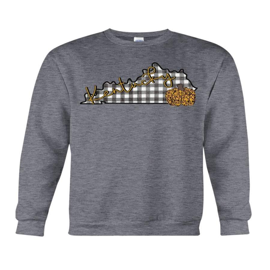 Checked Fall Kentucky Thanksgiving Gift Sweatshirt