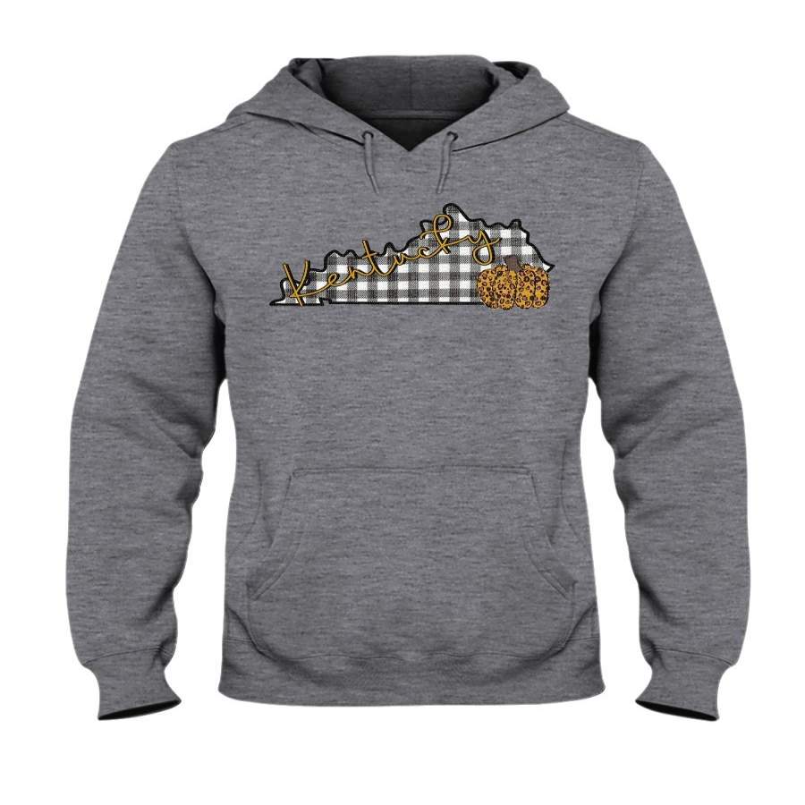 Checked Fall Kentucky Thanksgiving Gift Hoodie