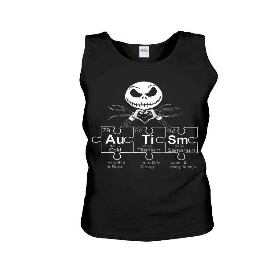 Ghost Au Ti Sm Chemical Formula – Black Unisex Tank Top