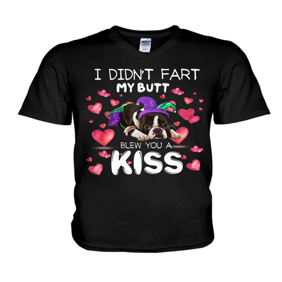 Boston Terrier – I Didn’t Fart Funny Guys V-Neck