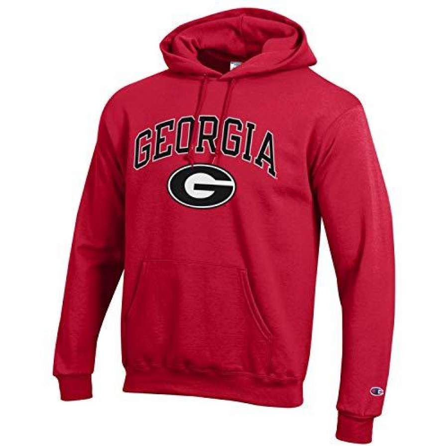 Champion Georgia Bull Dogs Hooded Sweatshirt, Red