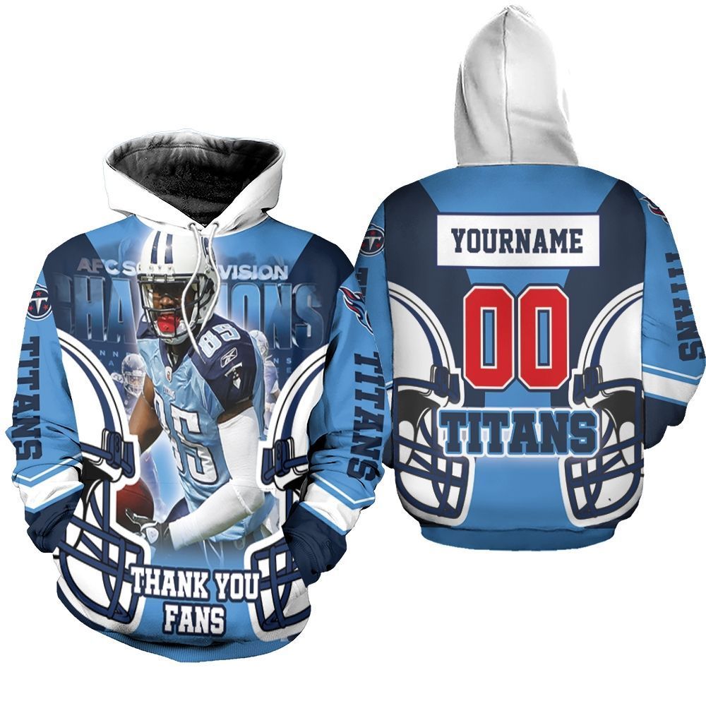 Adoree Jackson 25 Tennessee Titans Super Bowl 2021 AFC South Division Personalized 3d Unisex Hoodie